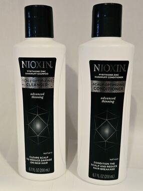 NIOXIN Zinc Dandruff Scalp Optimizing Cleanser & Conditioner Advanced Thinning